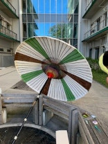 制作した野点傘