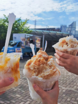 キッチンカーのかき氷