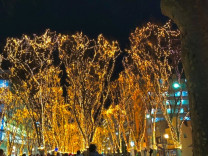 学校帰りの光のページェント