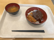 学食の味噌カツ丼
