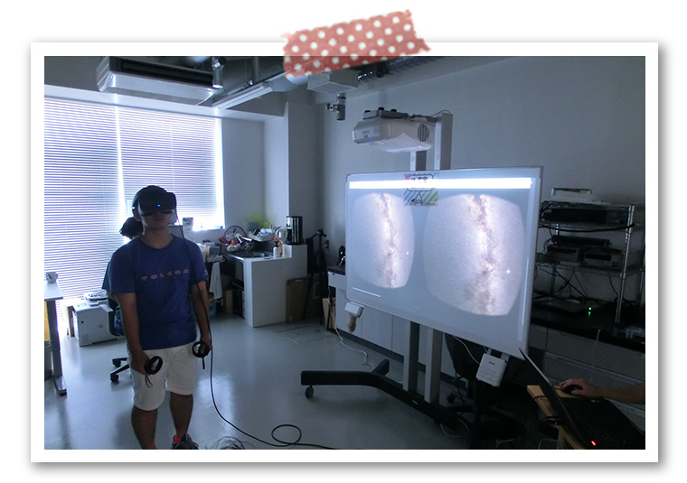 VR体験コーナー（先進工学部応用物理学科）