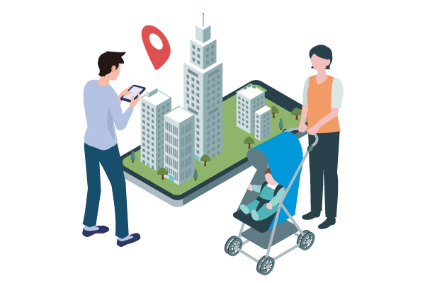 通学や買い物でお出かけ