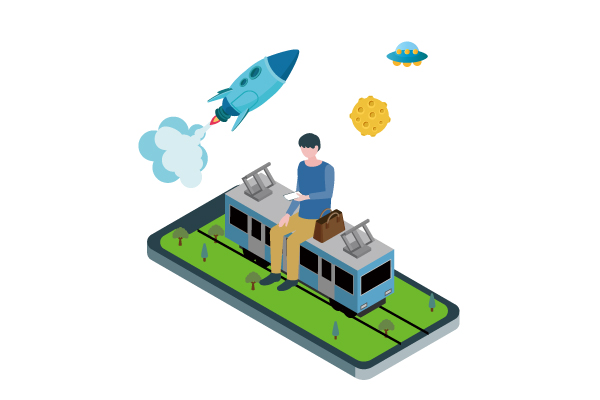 自宅で！通学中も！スマホでゲーム