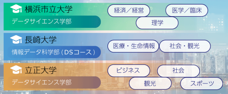DS系学部・学科　コース・専修分けの例